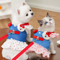 Coleira Peitoral com Saia para Cães e Gatos Pequenos – Estilo e Segurança