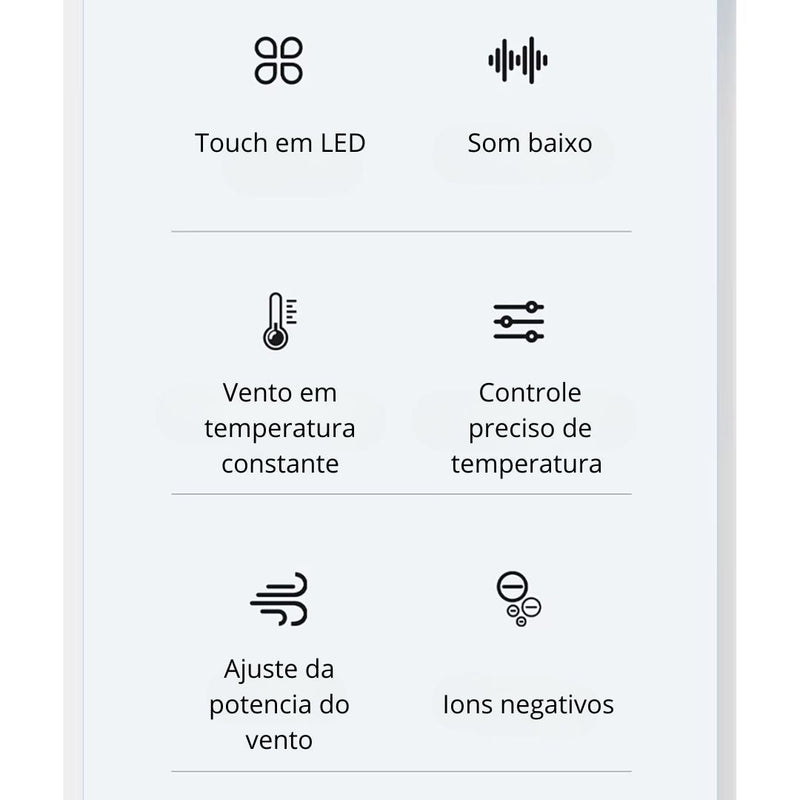 Secador para Pets com Controle de Temperatura | Botão de Expulsão de Pelos nas Cerdas