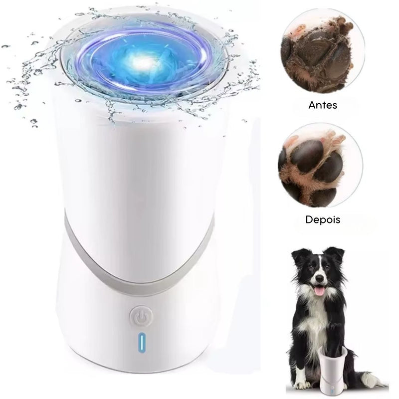 Limpador Automático de Patas |Portátil, Recarregável via USB