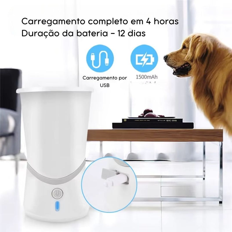 Limpador Automático de Patas |Portátil, Recarregável via USB