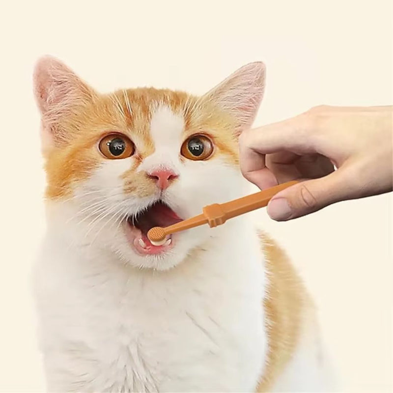 Escova Dental de Silicone para Pets – Limpeza Suave e Eficiente para a Saúde Bucal