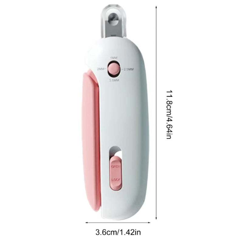 Aparador de Unhas Pet com LED e Coletor – Corte Seguro e Preciso