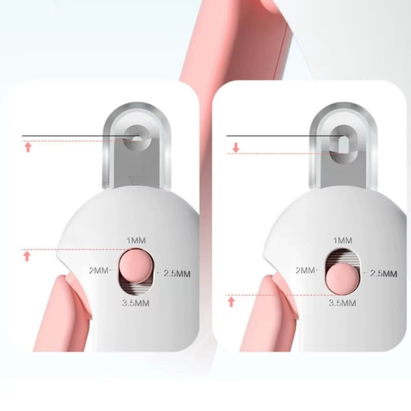 Aparador de Unhas Pet com LED e Coletor – Corte Seguro e Preciso