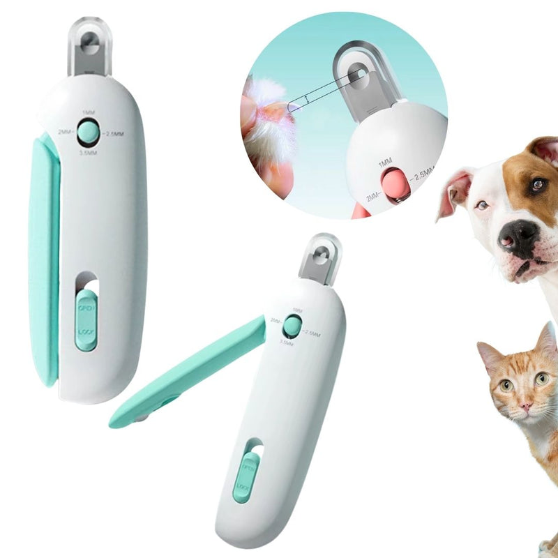 Aparador de Unhas Pet com LED e Coletor – Corte Seguro e Preciso