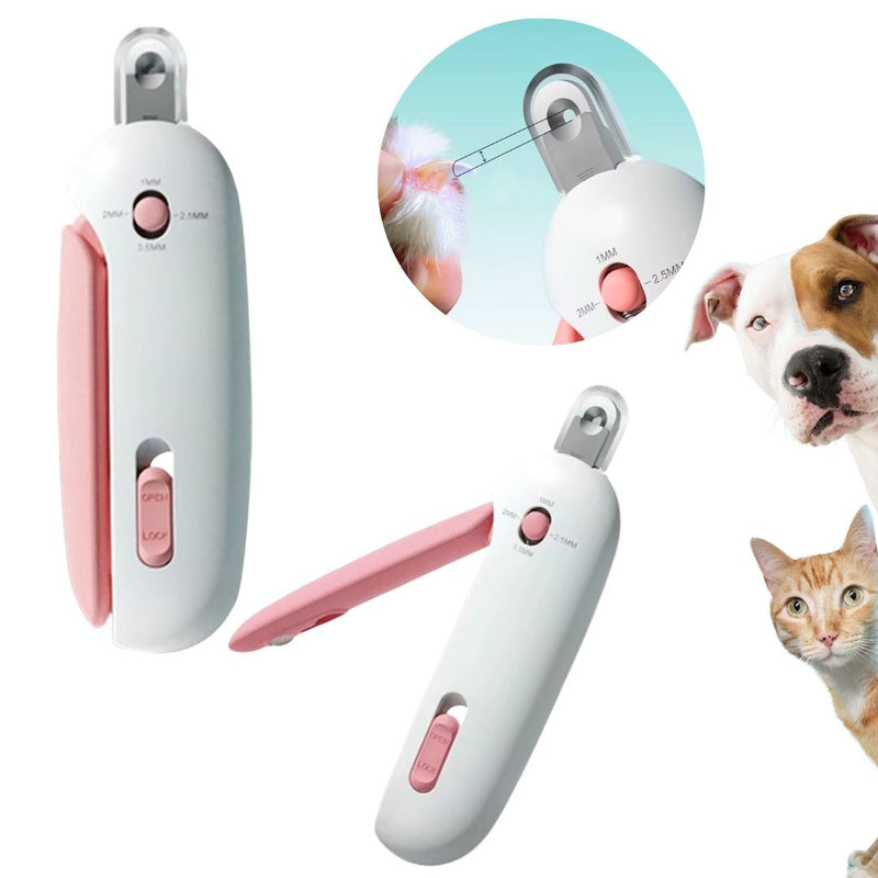 Aparador de Unhas Pet com LED e Coletor – Corte Seguro e Preciso
