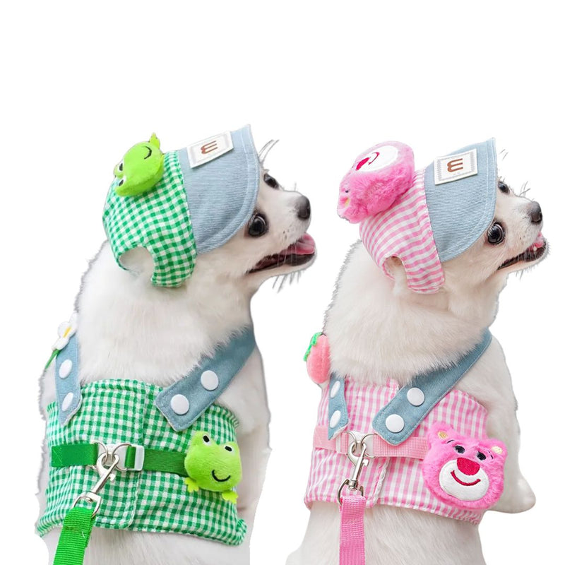 Boné e Peitoral de Luxo para Pets – Estilo e Conforto em Passeios