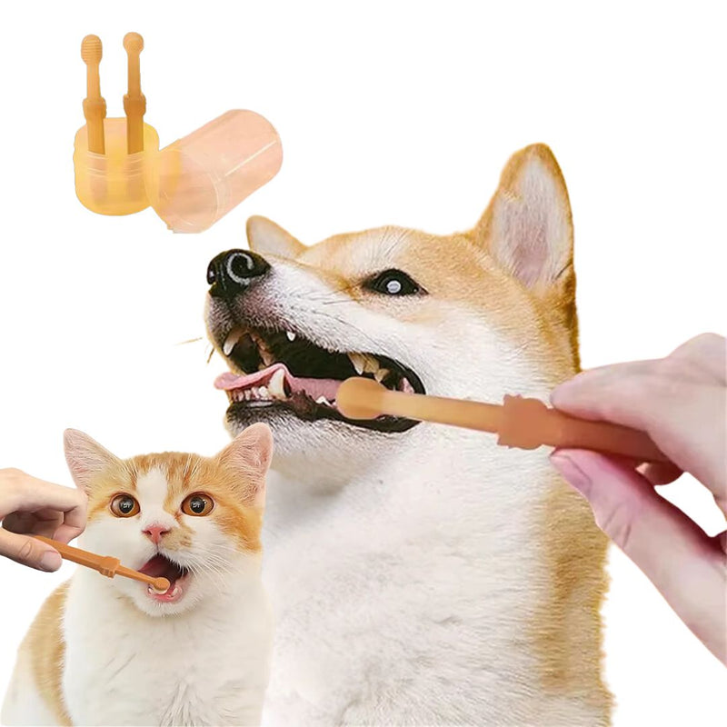 Escova Dental de Silicone para Pets – Limpeza Suave e Eficiente para a Saúde Bucal