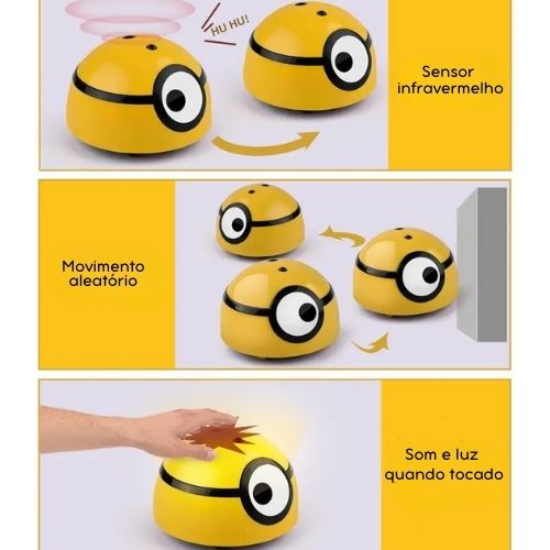 Brinquedo Automático para Pets – Disco Fugitivo Minion