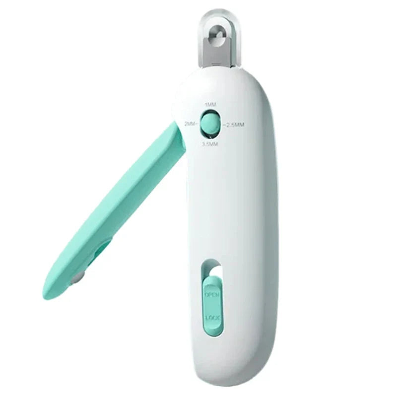 Aparador de Unhas Pet com LED e Coletor – Corte Seguro e Preciso