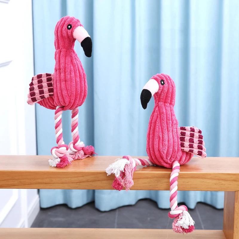 Pelúcia de Flamingo Festivo para Cães e Gatos